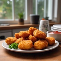 Nuggets de pollo (8 unidades) con guarnición
