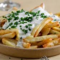 Papas con crema de verdeo