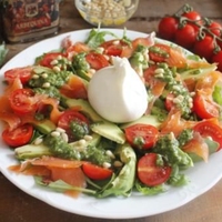 Burrata con prosciuto