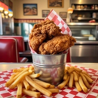 Bucket 2 piezas + papas fritas