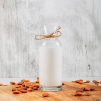 Con leche de almendra