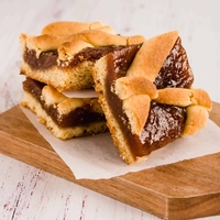 Cuadrado de frola de membrillo