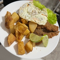 Milanesa a caballo