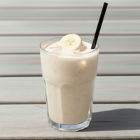 Licuado de banana con leche
