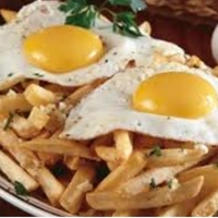 Papas fritas a caballo